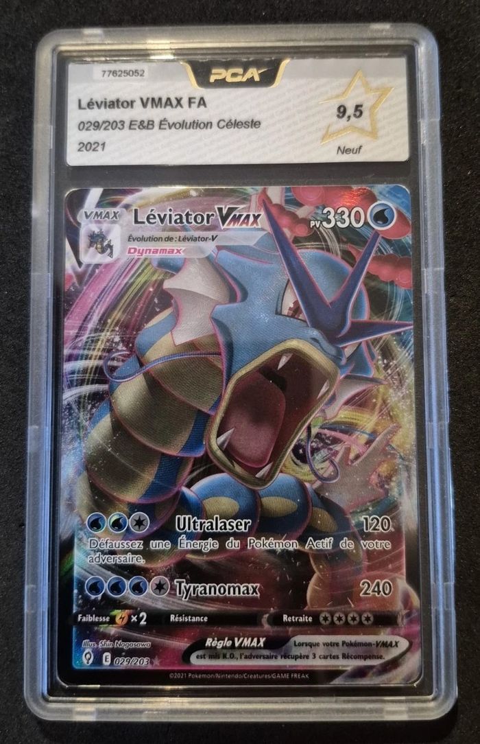Carte Pokemon Léviator Vmax 029/203 Evolution Céleste EB07 PCA 9.5 FR