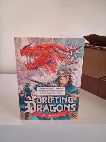 Manga Drifting Dragons tome 1 épreuve non corrigée
