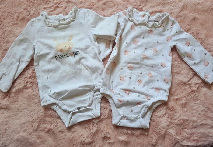 Lot 2 bodis manches longues- orchestra- 3mois