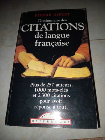Dictionnaire des citations de la langue française