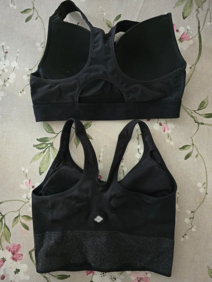 Deux brassières sport lot femme woman xs - photo numéro 5
