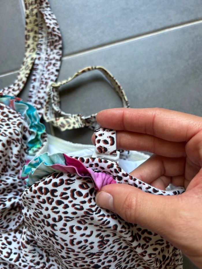 Ensemble maillot bain débardeur léopard et short femme - photo numéro 11