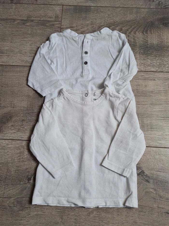 2 tee shirt manches longues mixte 3 mois