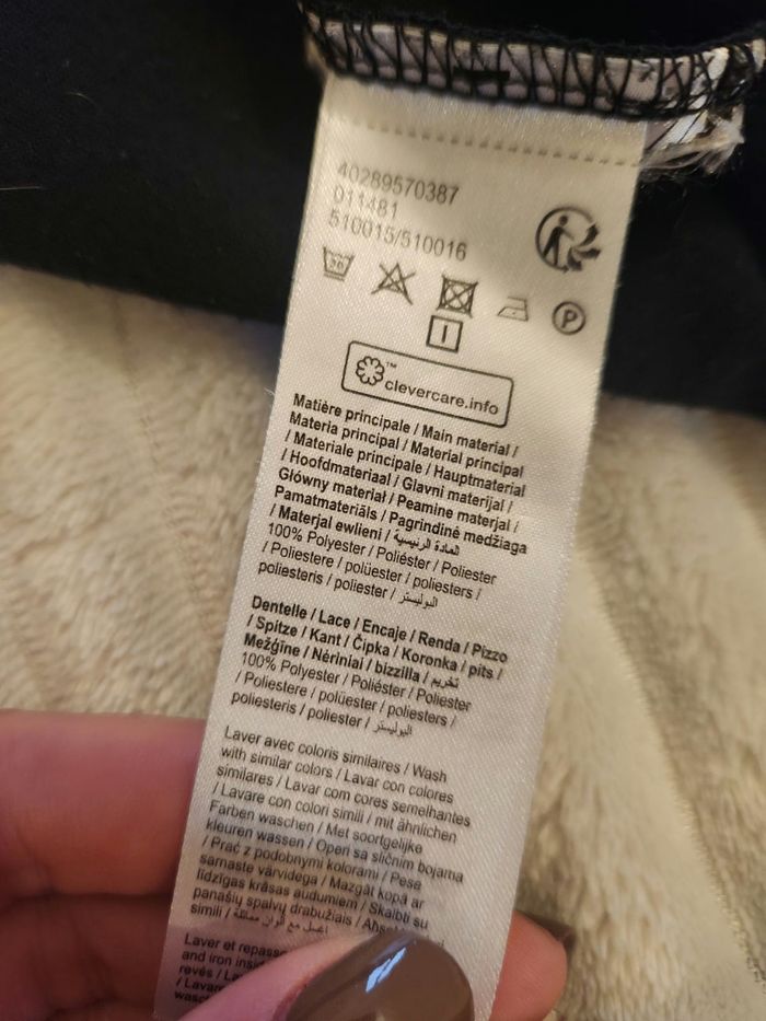 Blouse noire dentelle épaules Gémo – femme T.XL - photo numéro 7