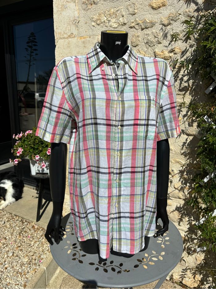Chemise Lacoste à carreaux – Taille M – 100% coton - photo numéro 2