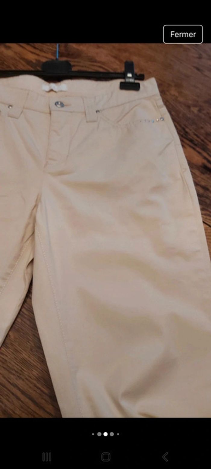 Pantalon femme Mac taille 40 couleur créme - photo numéro 8