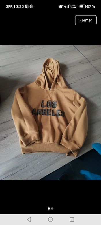 Pull capuche 6 ans