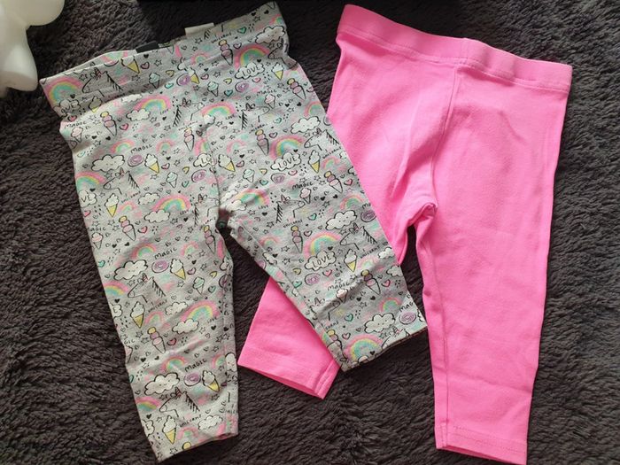 Lot 2 leggings courts 18 mois - photo numéro 4
