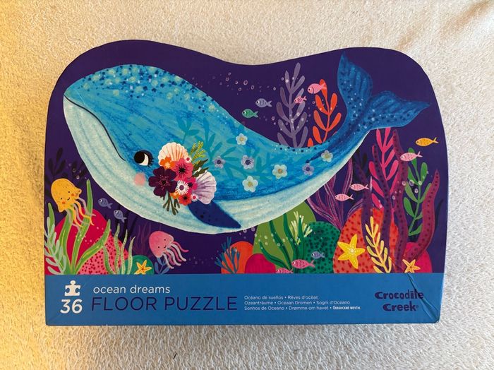 Puzzle crocodile creek océan dream baleine 36 pièces