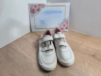 Basket T38 blanche et rose
