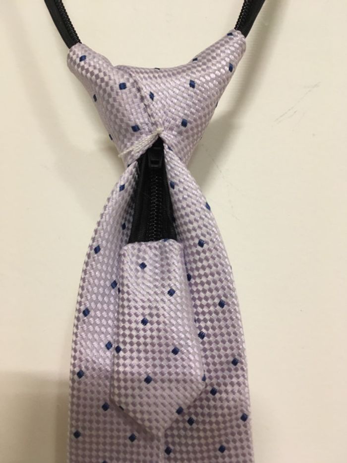 Cravate rosé à carreaux pour enfants 👶 - photo numéro 5