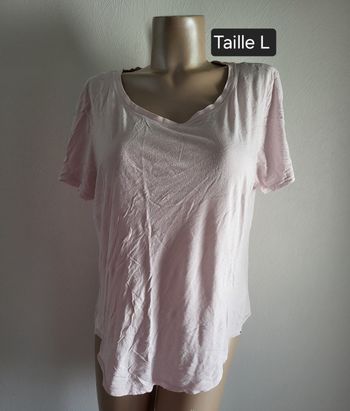T shirt rose pale