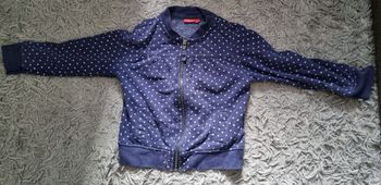 Gilet zippé à pois 6ans