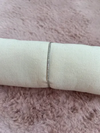 Bracelet barre strass acier inoxydable