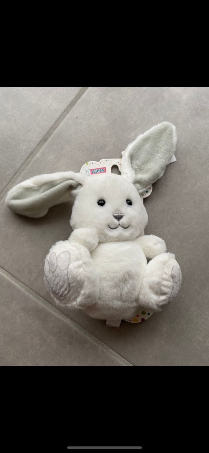 Doudou Peluche Lapin Gipsy Neuf