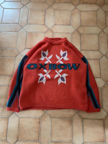 Pull d’hiver ski Oxbow vintage 1990 laine Oversize made in Portugal