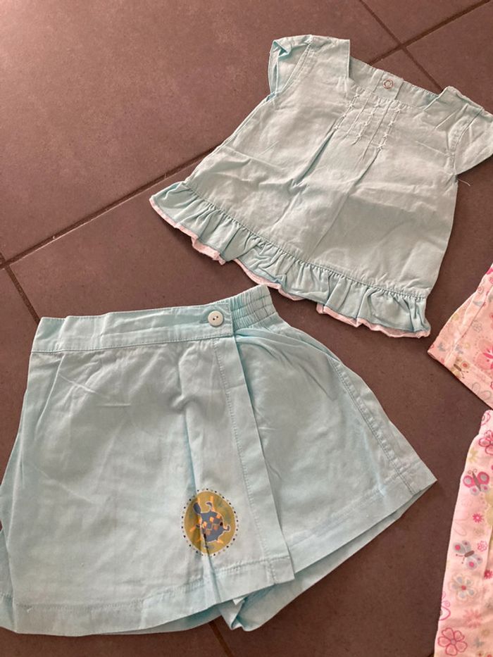 Lot ensemble robe vêtement bébé fille 6 mois garde robe - photo numéro 6