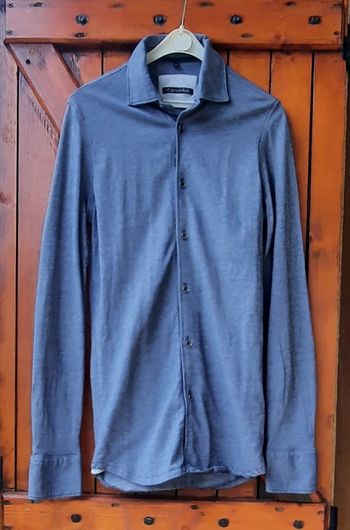 Chemise bleu chiné, homme, Carnet de Vol, taille S 