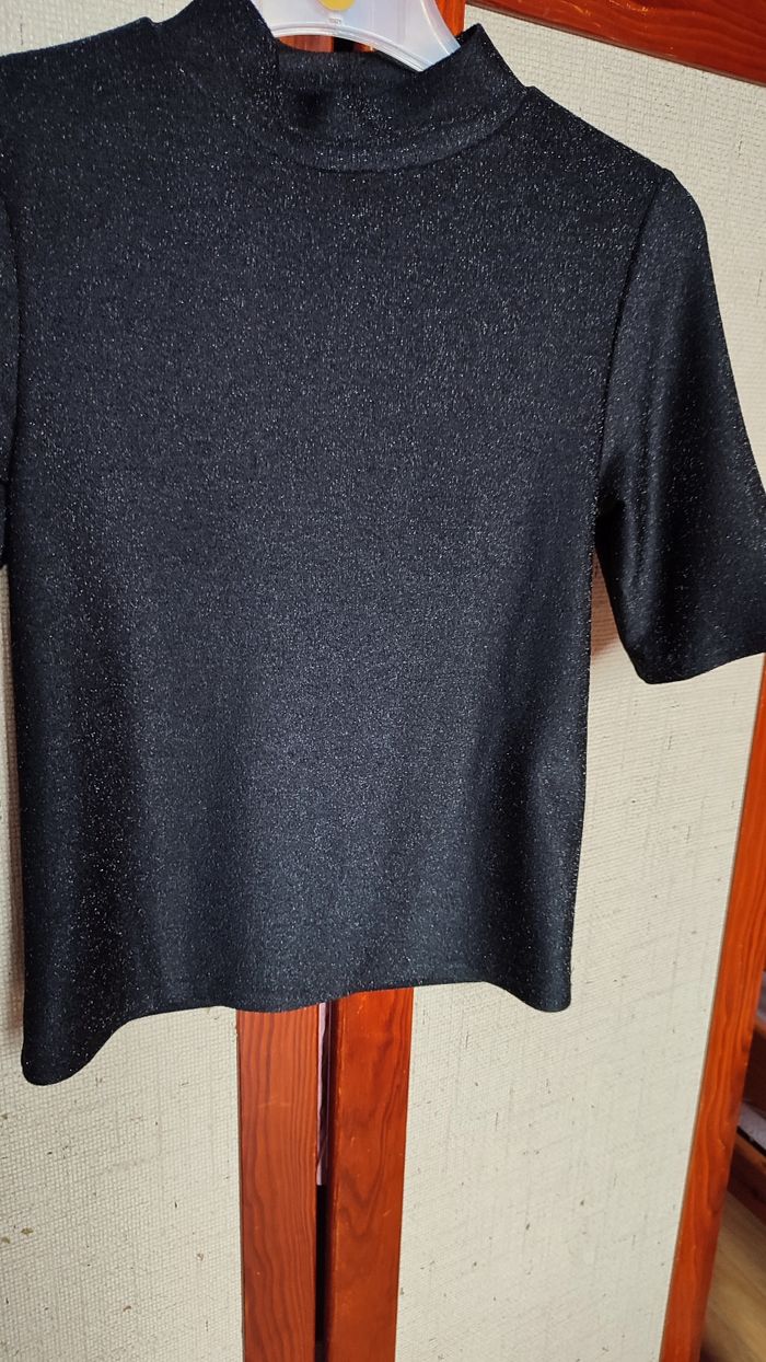 Haut noir lurex - photo numéro 5