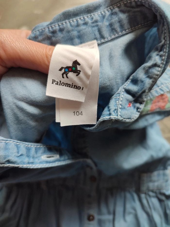 Robe bleu jeans en coton 4 ans 104 cm - photo numéro 4