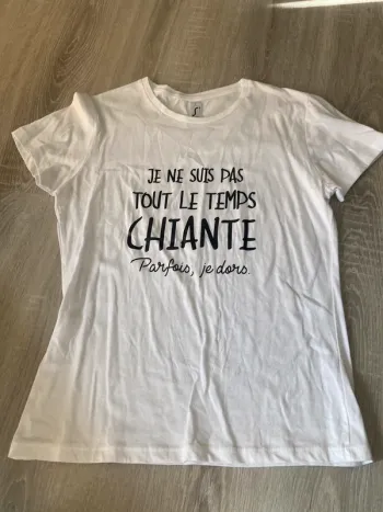 T-shirt message femme
