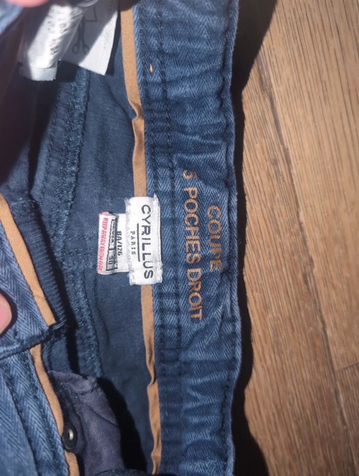 Pantalon velours Cyrillus 8 ans coupe droite - photo numéro 3