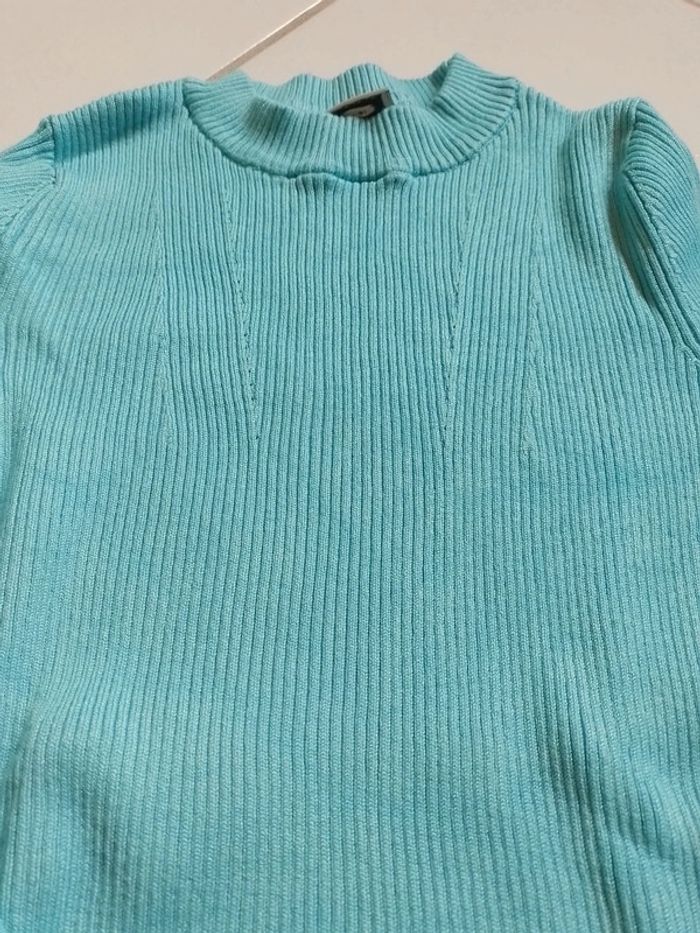 Pull femme bleu turquoise Pimkie - photo numéro 9