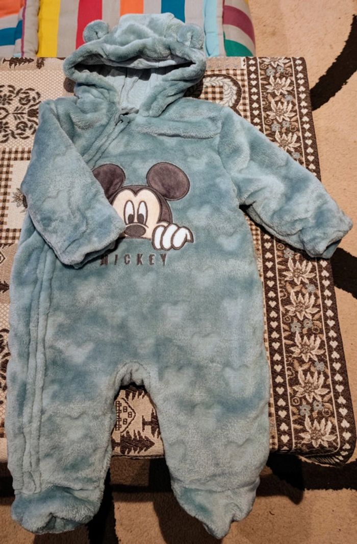 Combinaison Mickey 🎈 Disney 🌈 Baby 🧸 1 à 3 mois 🐦