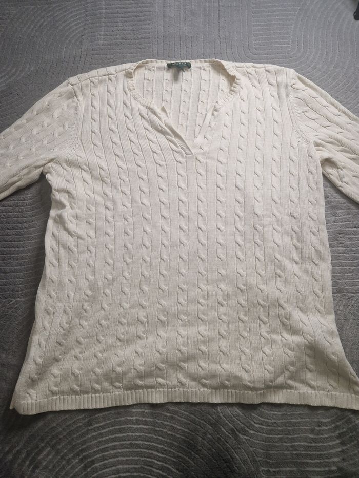 Torsadé Ralph Lauren blanc - photo numéro 2