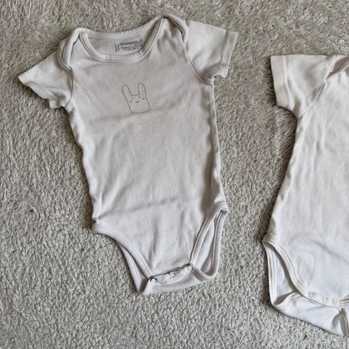 Lot de 2 bodies manches courtes mixtes - T9mois - orchestra et tex baby - photo numéro 3
