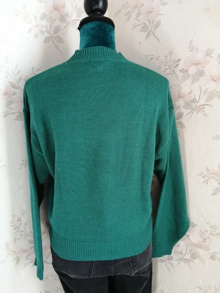 Pull en maille vert sapin imprimé winny l'ourson / disney x jennyfer / ( XS) - photo numéro 6