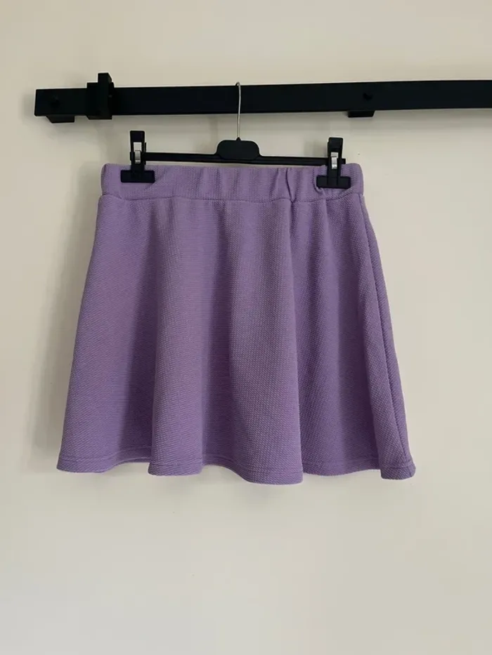 Jupe évasée violette