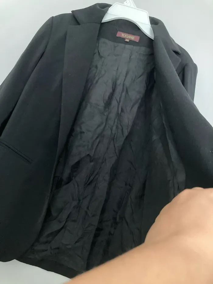 Veste blazer noire – marque Yugane – taille 38 - photo numéro 7