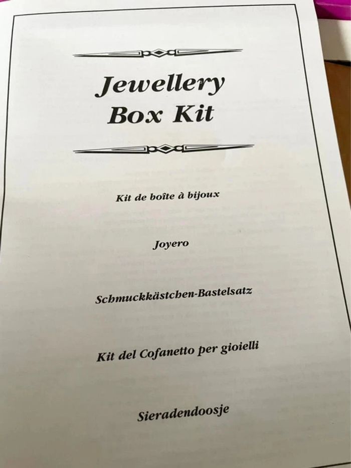 Kit créatif pour réaliser une boîte à bijoux - photo numéro 3