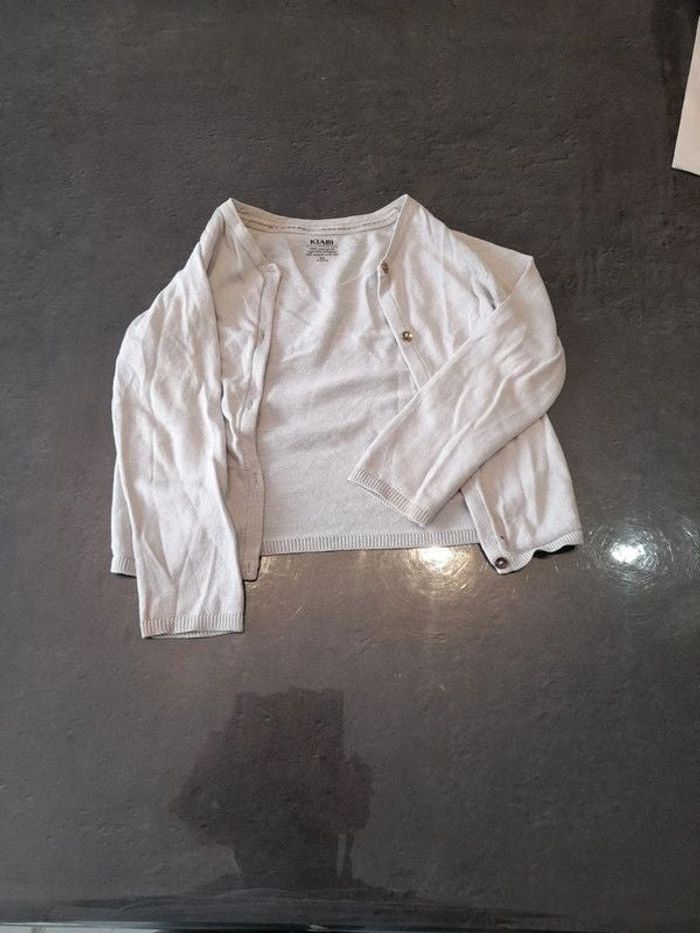 Gilet léger blanc 4 ans