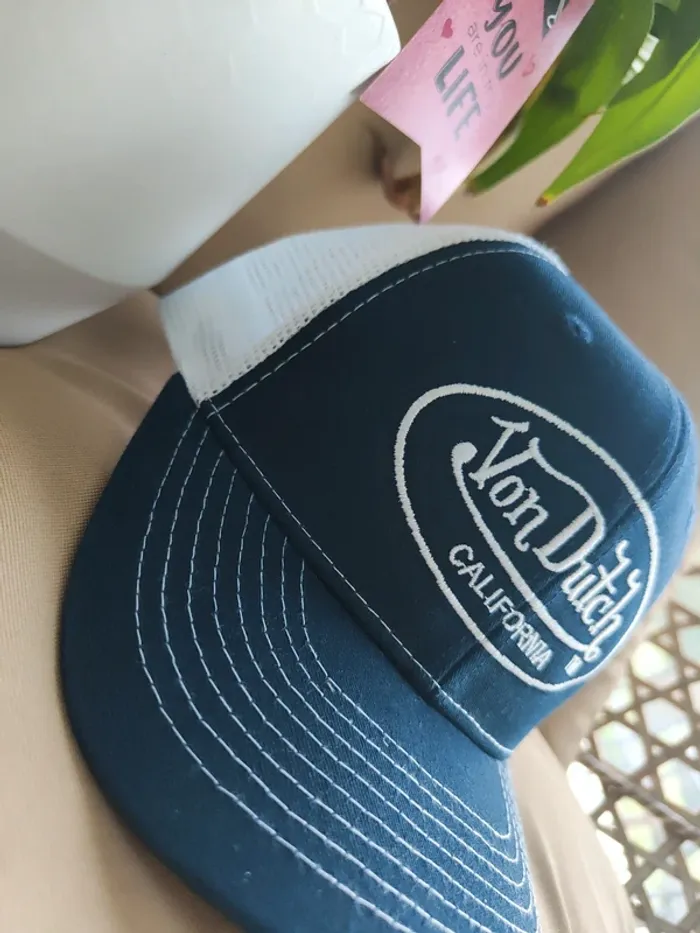 Casquette Trucker Von Dutch bleue marine - photo numéro 4