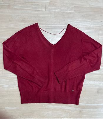 Pull dos col V boutonné Kaporal