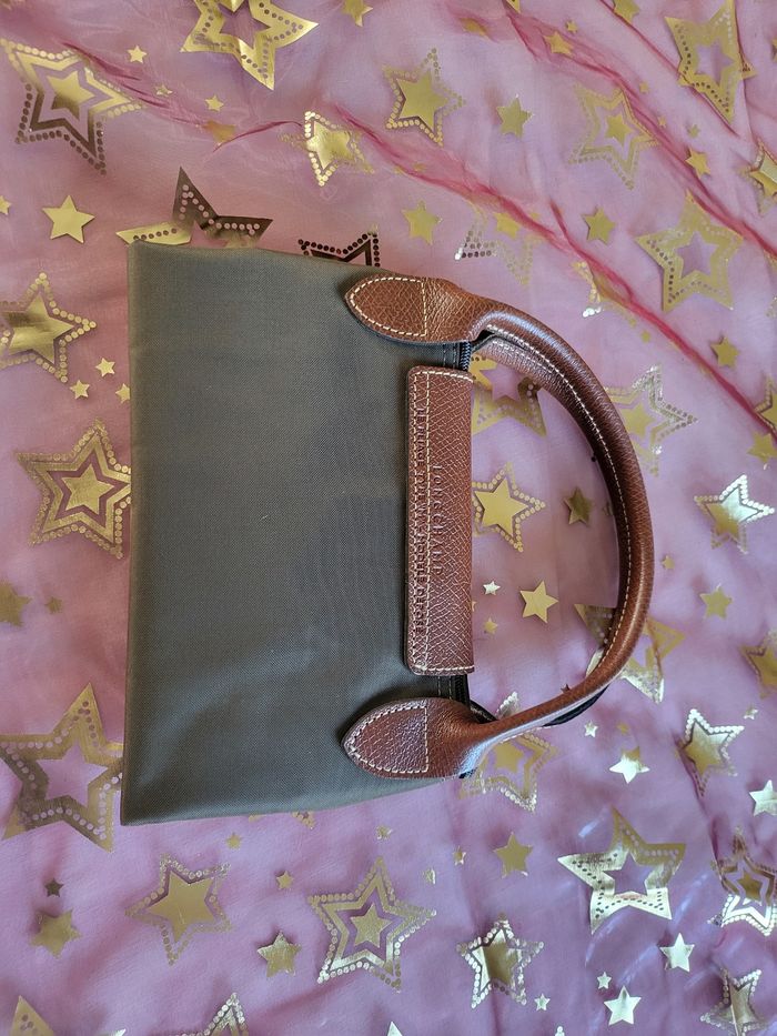 Sac à main ou l épaule brillante marron/ kaki - photo numéro 8