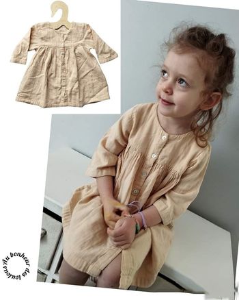 3 ans robe manches 3/4