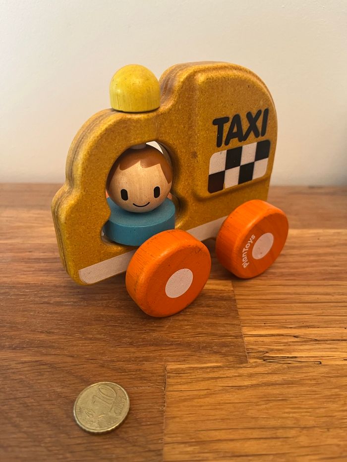 Voiture en bois Taxi PlanToys - photo numéro 2
