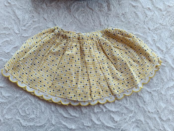 Jupe neuve avec étiquette Fille 6 mois Marèse très chic 100% coton - photo numéro 11