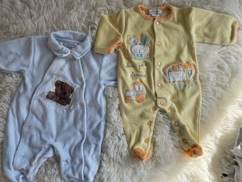 Lot de 2 pyjamas velours