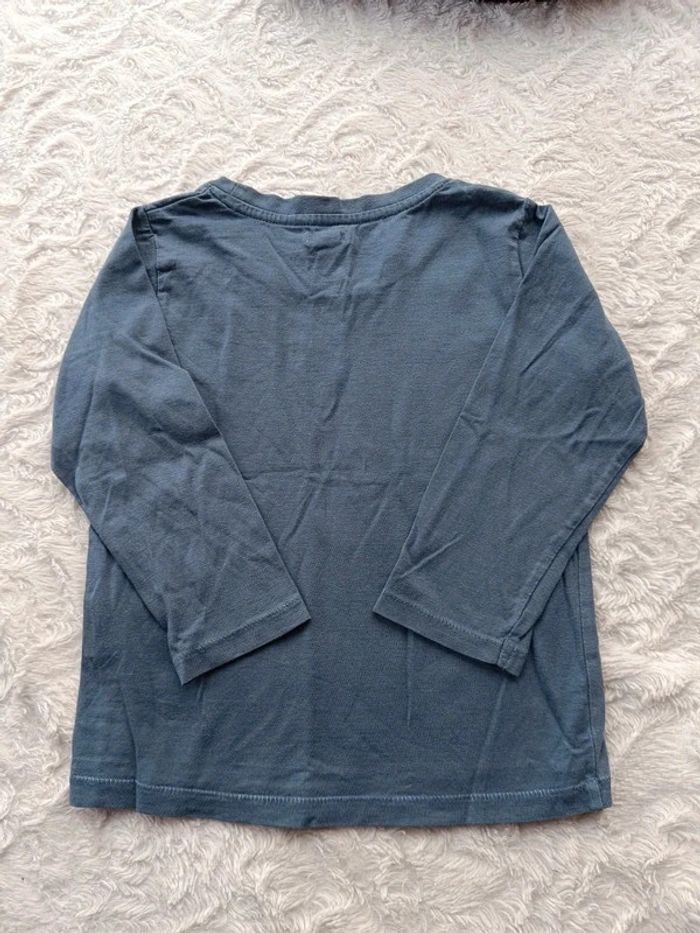 Tee shirt manches longues Garçon 4 ans Dinosaure skateboard Flying Kiabi 100% coton - photo numéro 7