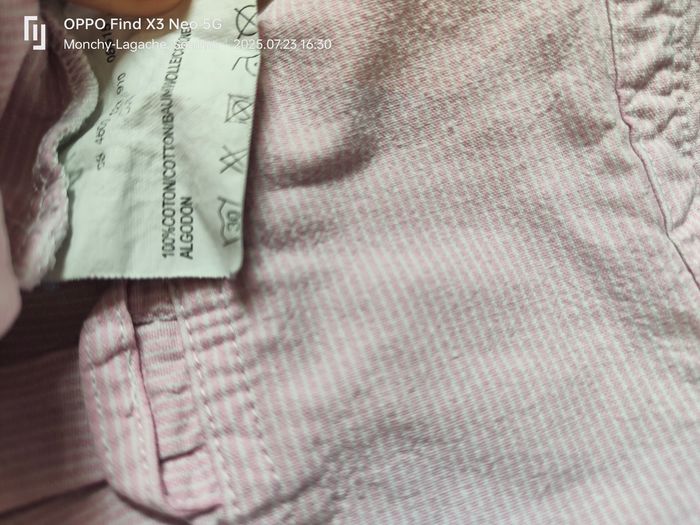 Robe vinyl fraise denim 6 ans - photo numéro 3