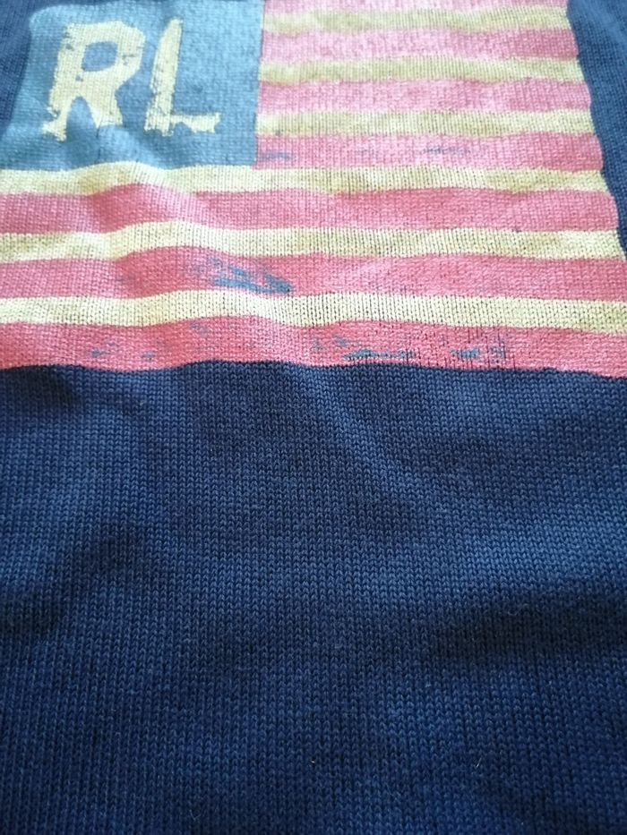 Pull Ralph Lauren bleu marine très bon état taille xl - photo numéro 4