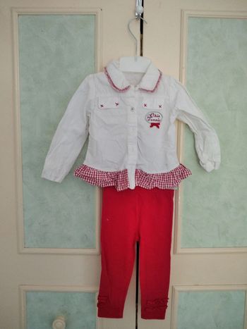 chemise + legging 18 mois