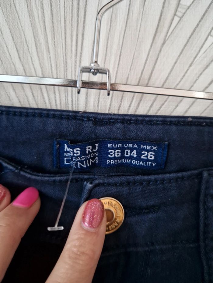 Joli pantalon bleu marine taille 36 - photo numéro 4