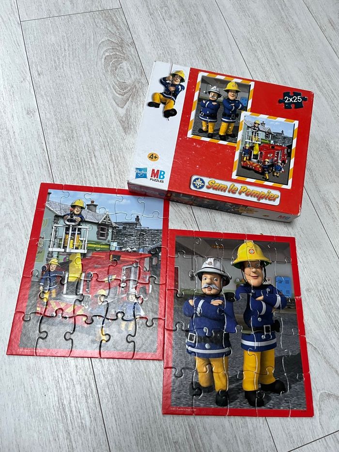 2 Puzzles Sam Le Pompier MB Puzzles