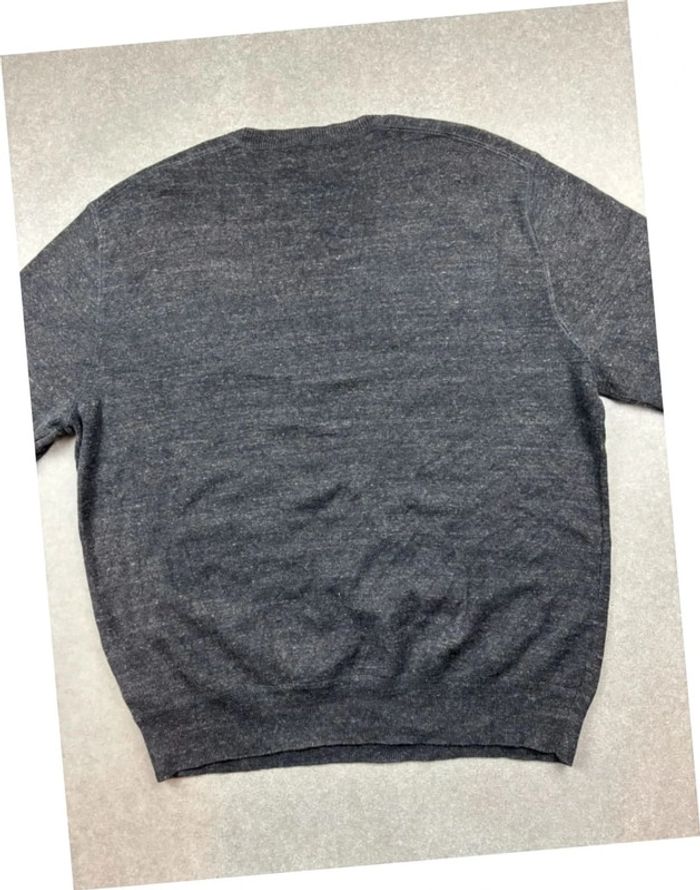 Pull sweat crewneck gris foncé/noir logo gris col rond Ralph Lauren - photo numéro 3