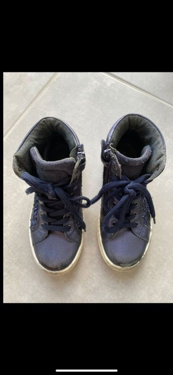 Basket pailleté bleu nuit Taille 31 - photo numéro 5
